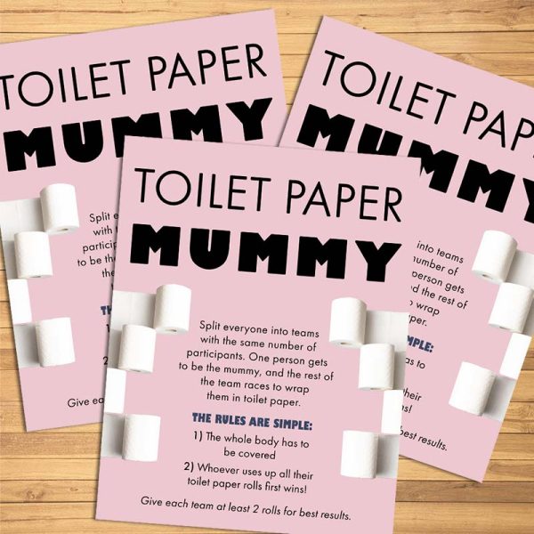 Party Game Instructions - Toilet Paper Mummy