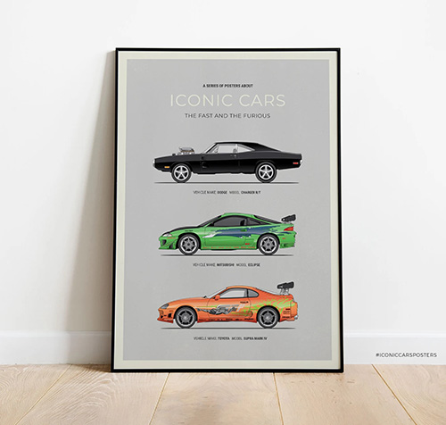Fast & Furious Cars Poster