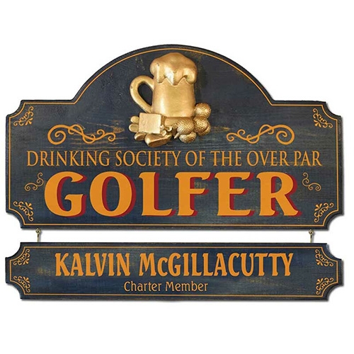 Vintage Gifts - Golfers Society Plaque