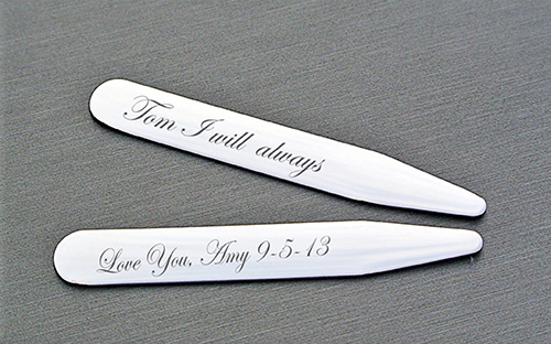 Engraved Collar Stays