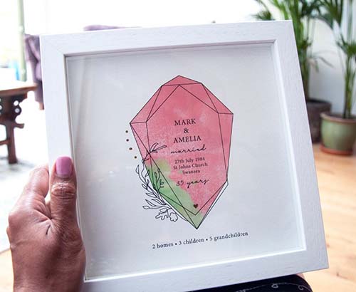 Coral Jade Memory Frame