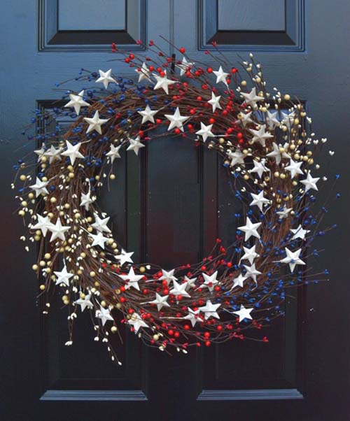 Stars and Stripes 4th of July Wreath