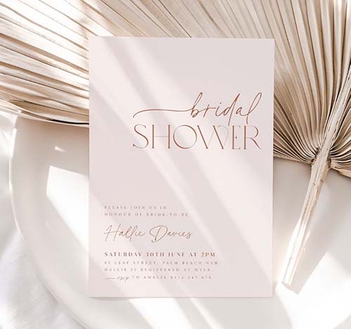Boho Bridal Shower Invites