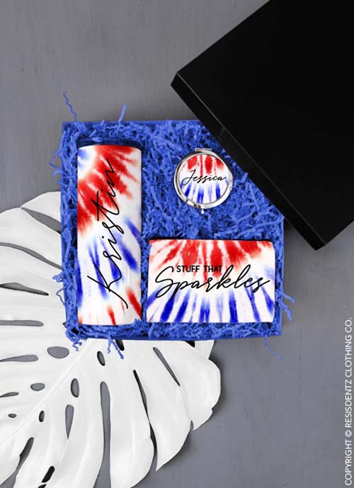 Red White and Blue Tie Dye Box Set
