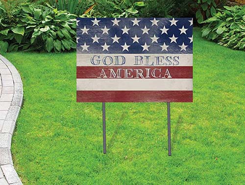 God Bless America - Yard Sign