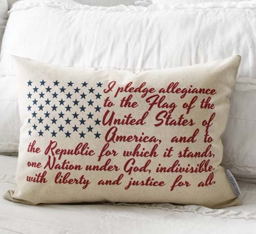 American Flag Pillow Cover