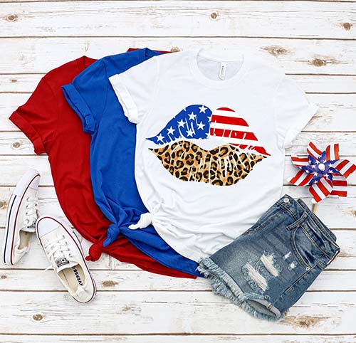 Patriotic Gifts - Patriotic Lips Shirts