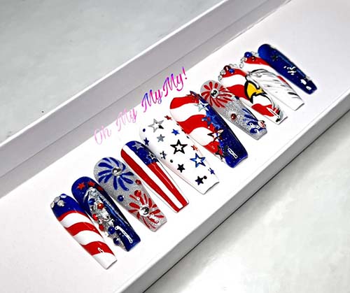 Patriotic Gifts - 4th of July Nails