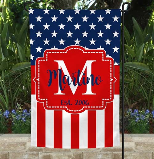 Patriotic Gifts - Personalized Stars and Striped Yard Sign