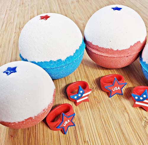Patriotic Gifts - Red, White, and Blue Bath Bombs