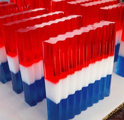 Patriotic Gifts - Red White Blue Soaps