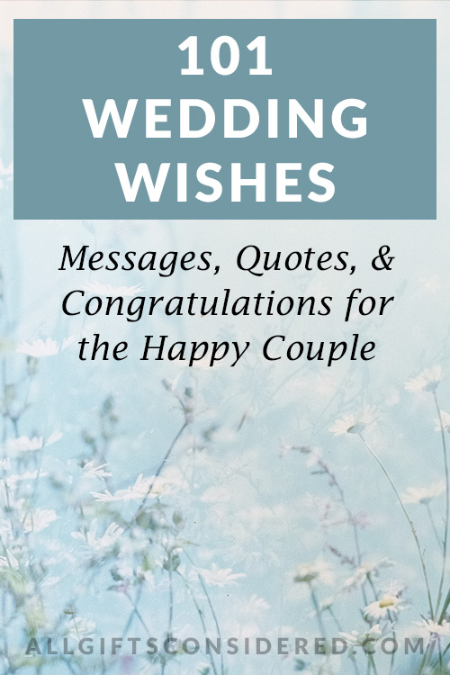 101 Wedding Wishes- Pin It