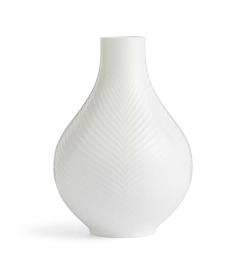 2nd Anniversary Gifts - White Folia Bulb Vase