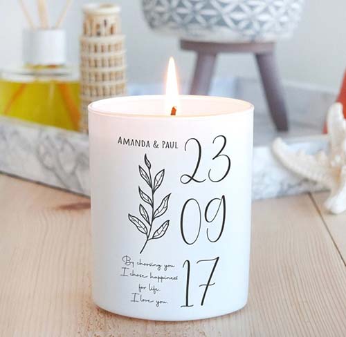 40th Anniversary Gifts - custom anniversary candle