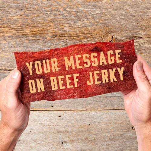 beef jerky meat card
