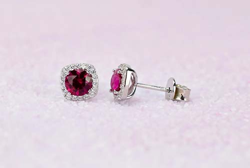 40th Anniversary Gifts - ruby earrings
