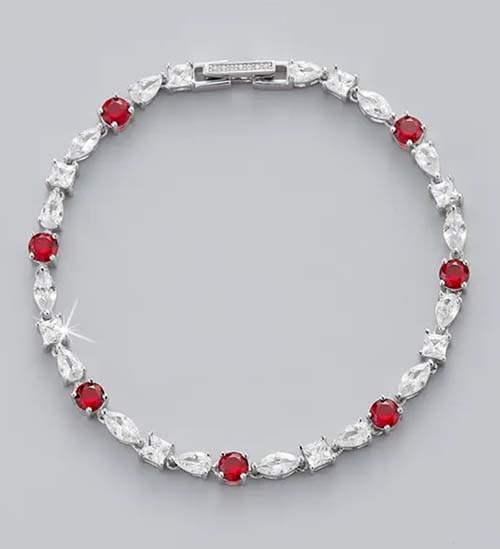 40th Anniversary Gifts - ruby stone bracelet