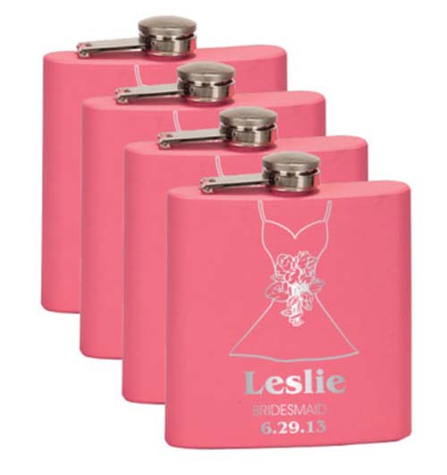 Bridesmaid Gifts - Wedding Flasks