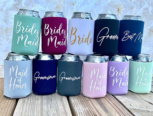 Bridesmaid Gifts - Can Coolers