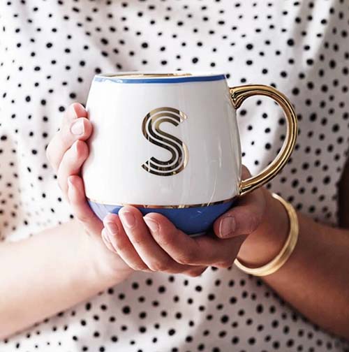 initial mugs- bridal party gifts