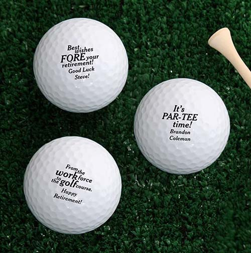 Police Retirement Gifts: Golf Balls