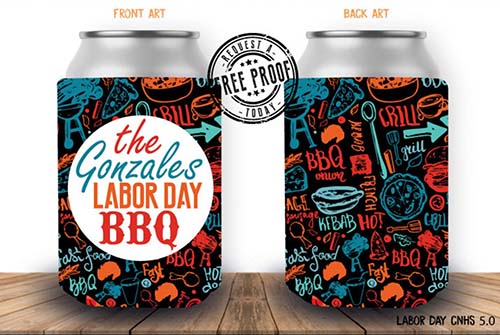 Family BBQ Can Cooler
