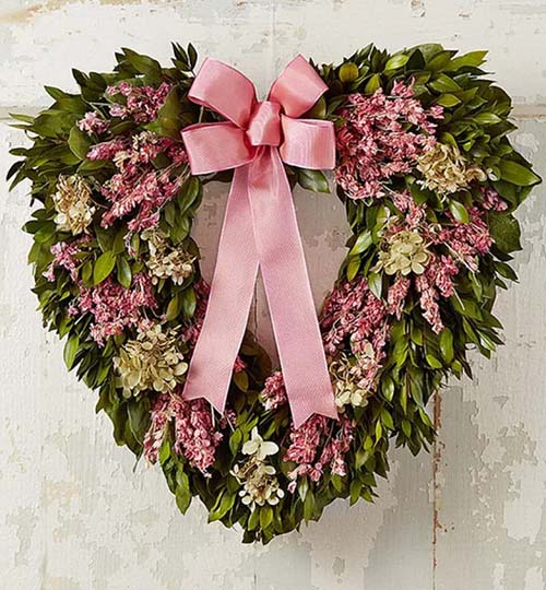 Preserved Heart Wreath