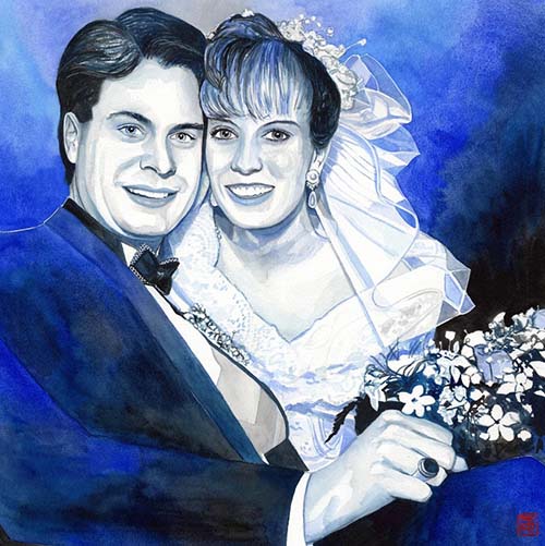 Personalized Anniversary Painting