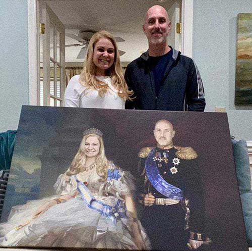 Bridal Shower Gifts - Classical royal painting