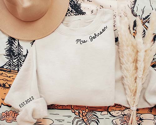 personalized sweatshirt