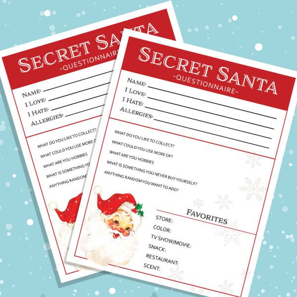 Secret Santa Questionnaire - Main Image