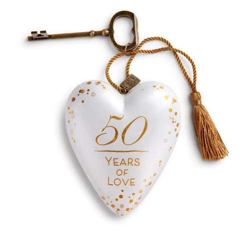 50 years of love heart token