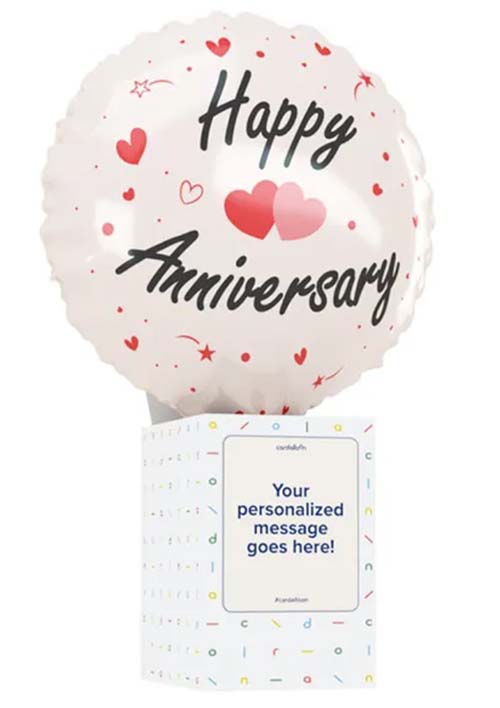 50th Anniversary Balloon Card