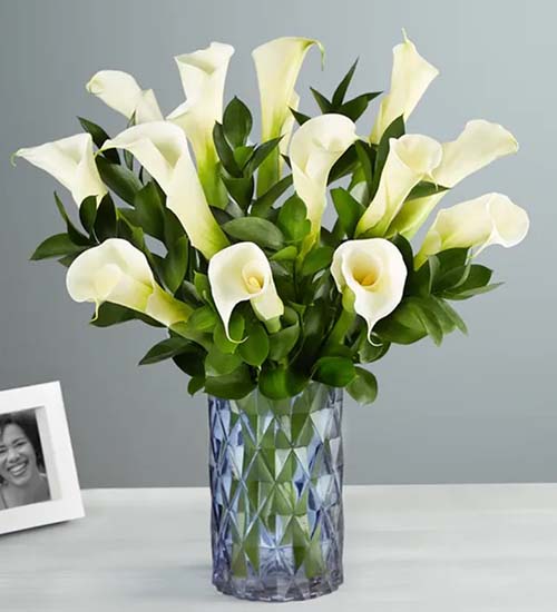 55th Anniversary Gifts - Calla Lily Bouquet