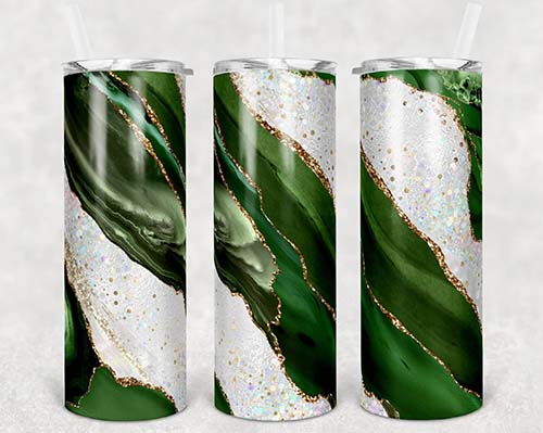 personalized emerald tumblers