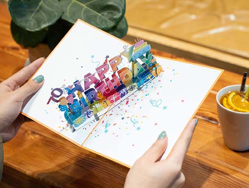 Colorful 70th Birthday Cards