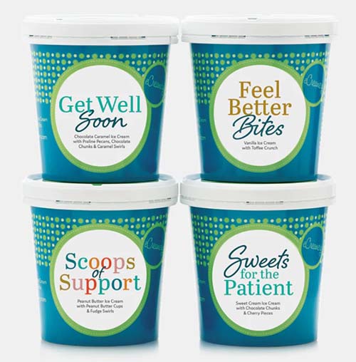 get well gifts: ice cream