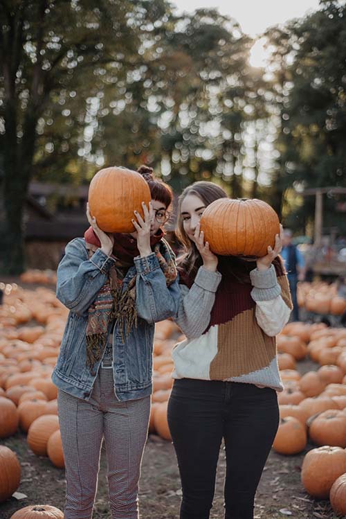 the history of halloween - pumpkin patch photos