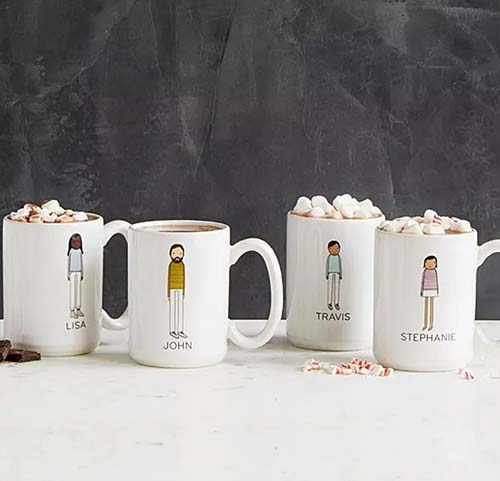 just because gifts - personalized family mug