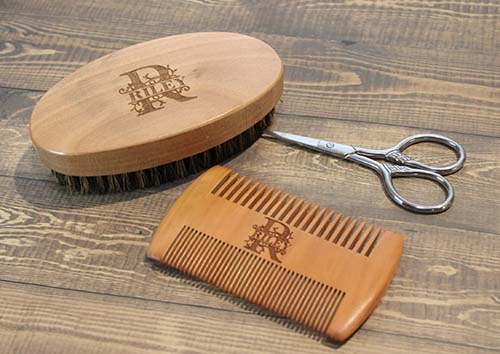 beard comb brush