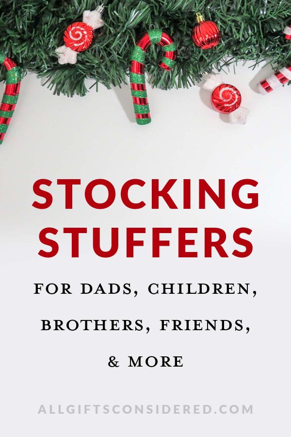 stocking stuffer ideas for men - pin it image