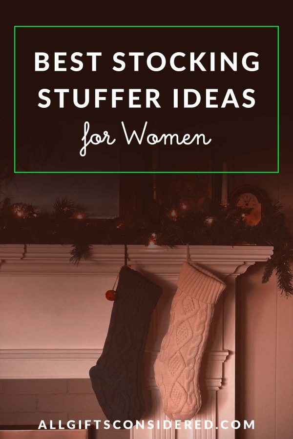 stocking stuffer ideas for women - pin it image