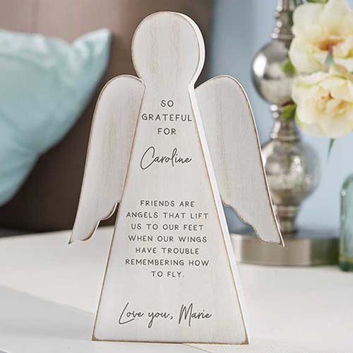 thank you gifts - grateful personalized angel