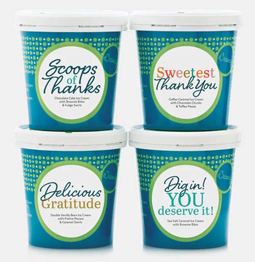 thank you gifts - ice cream