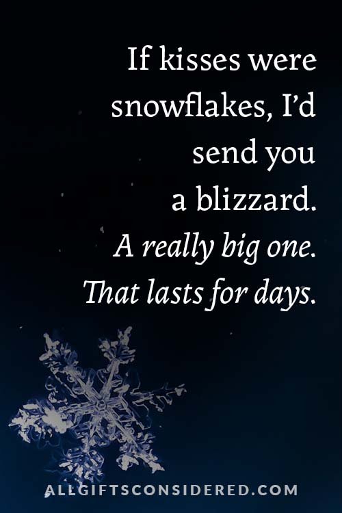 If Kisses were Snowflakes
