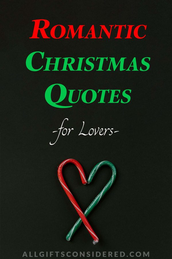 Christmas quotes for lovers - pin it image