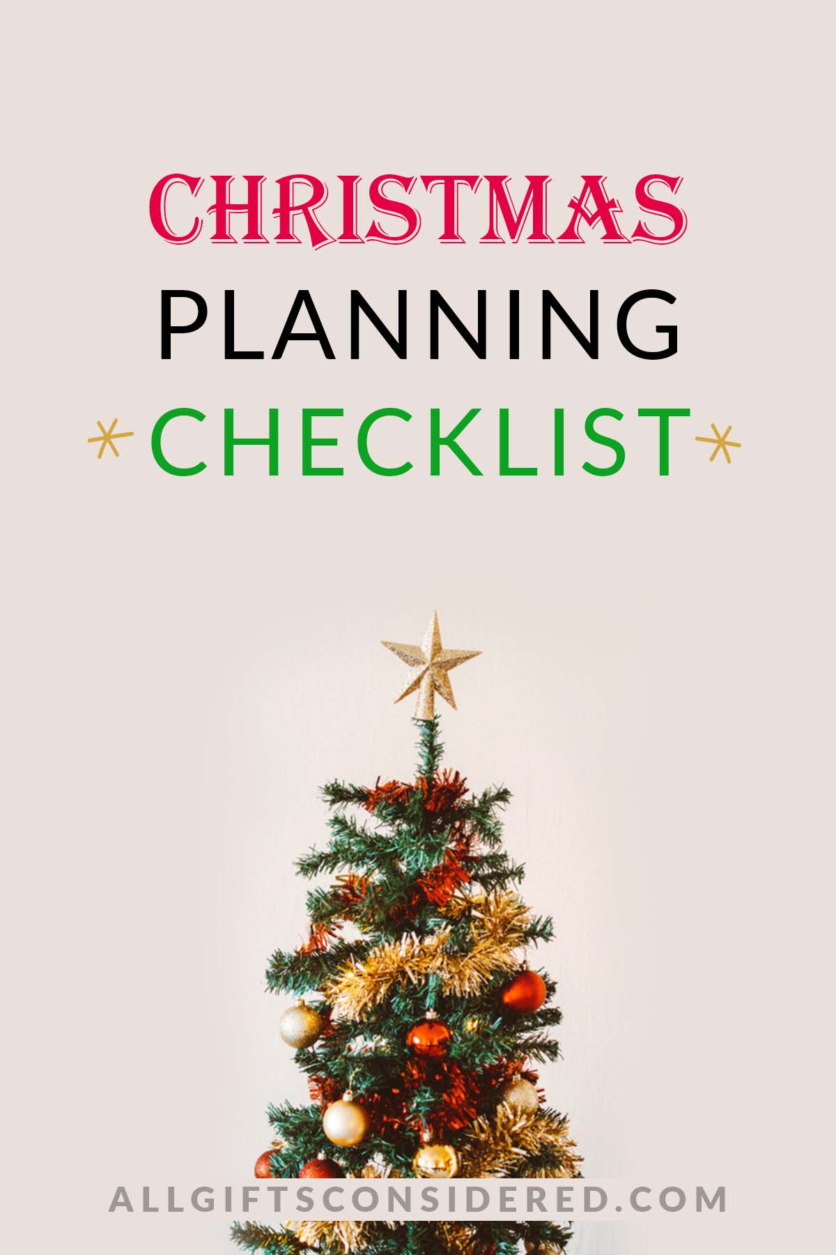 Christmas planning checklist - feature image