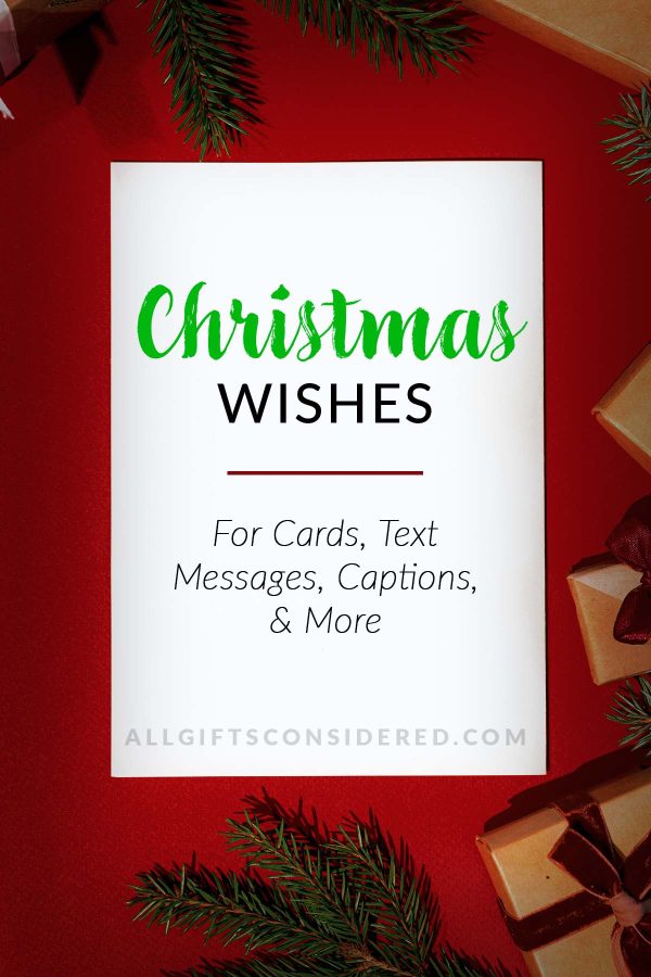 Best Christmas Wishes to Write in Christmas Cards for 2023 » All Gifts ...