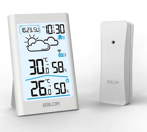 wireless weather alarm clock