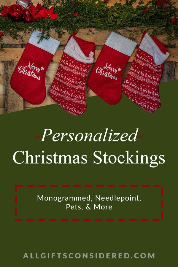 personalized christmas stockings - pin it image
